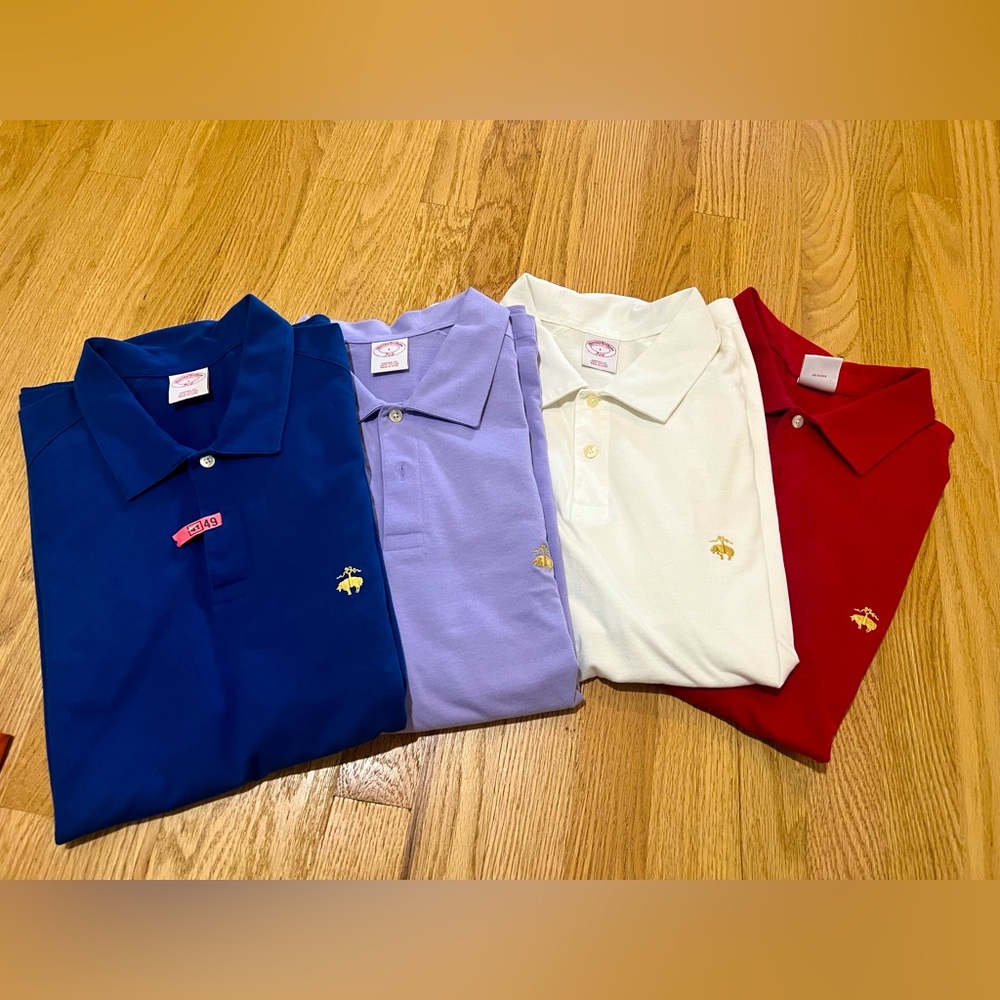 Men’s Brooks Bros. Short sleeve polo shirts. Size L. Great shape.